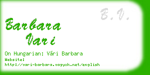 barbara vari business card