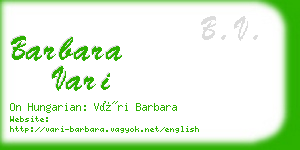 barbara vari business card